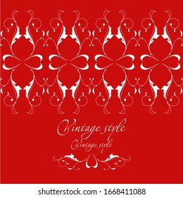 Estilo vectorial de Damasco. Perfecto para invitaciones y fondos ornamentales. Tarjeta de matrimonio o invitación con fondo abstracto de damasco. Tarjeta de felicitación abstracta.
