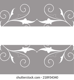 Damask vector style. Perfect for invitations and ornate backgrounds. Wedding card or invitation with abstract damask background. Abstract greeting card.