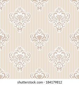 Damask vintage floral background pattern