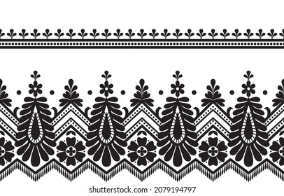 
Fondo de patrón inoxidable de la vintage de Damask, ilustración vectorial.