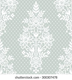 Damask vintage floral seamless pattern background, vector 