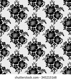 Damask vintage floral seamless pattern background, vector illustration.