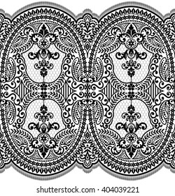Damask vintage floral seamless pattern background, vector illustration.