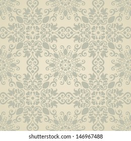 Damask vintage seamless pattern 