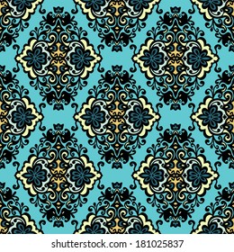Damask vintage wallpaper seamless background