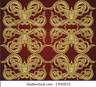 Damask wallpaper