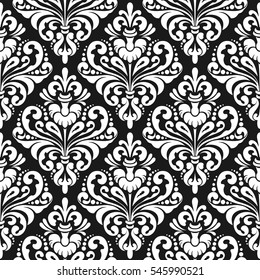 Damask wallpaper background, inverted damask pattern