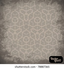 Damask wallpaper (classical ornament)