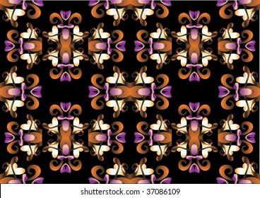 damask wallpaper design