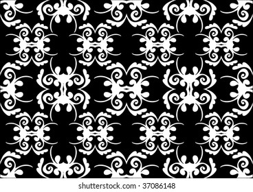 damask wallpaper design