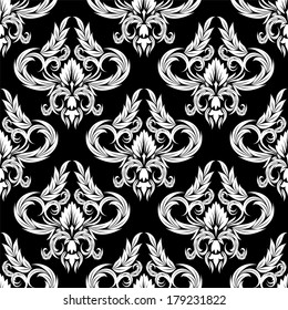 damask wallpaper. design elements. flower backdrop