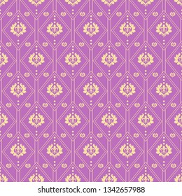 Damask Wallpaper texture. Vector graphics