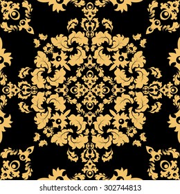 Damask wallpaper Vector illustration. Easily editable vector image