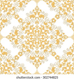 Damask wallpaper Vector illustration. Easily editable vector image