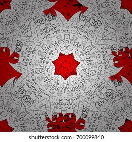 Damask white white floral flower pattern background on vector. Ornate vector decoration.