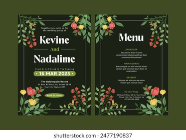 **Dames Wedding Invitation Template**_ is clean, modern, simply style, and moreover it’s friendly use. It’s Quick And Easy to use to save your time.