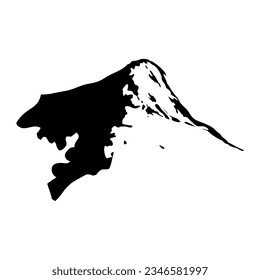 Damietta Governorate map, administrative division of Egypt. Vector illustration.