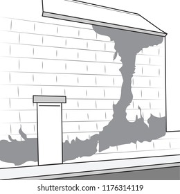 Damp Mould on outside wall of a house can ruin your home condensation destroy health