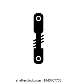 damper icon glyph style vector