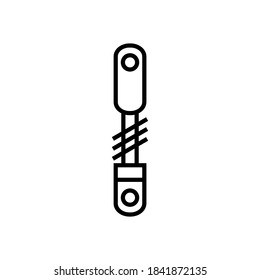 damper icon line style vector