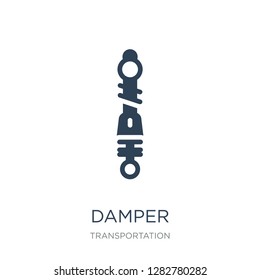 damper icon vector on white background, damper trendy filled icons from Transportation collection, damper vector illustration