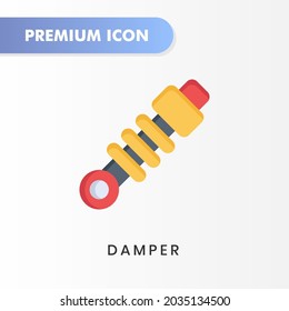 Dämpfer Icon für Ihr Website-Design, Logo, App, UI. Vektorgrafik-Illustration und bearbeitbarer Strich. Dämpfersymbol in flachem Design.