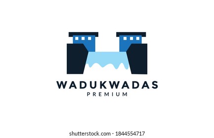 dams river water sea modern logo vector icon design