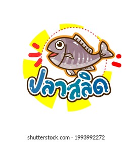 Damsel fish in Thai Language it mean ” Damsel fish”