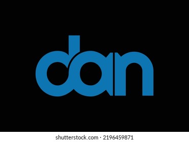 DAN Initial Monogram Letter dan Logo Design Vector Template d a n Letter Logo Design