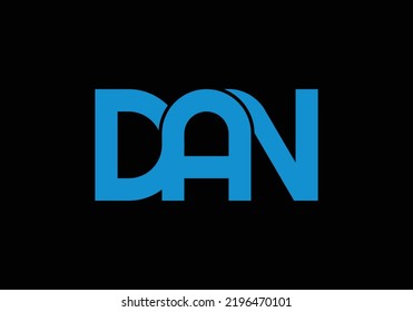 DAN Initial Monogram Letter dan Logo Design Vector Template d a n Letter Logo Design