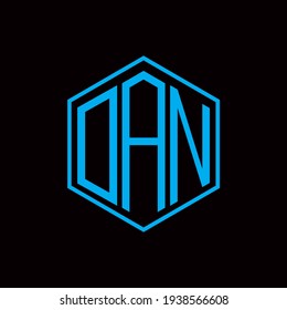 
DAN polygon letter icon design on BLACK background.Creative letter DAN - D A N logo design.
DAN initials Polygon Logo design.
