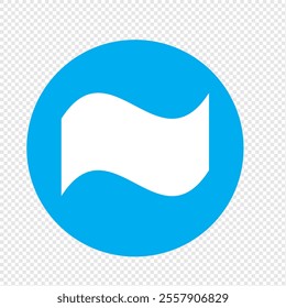 The DANA logo icon is blue with a modern and minimalist design, placed on a transparent background. This symbol represents a popular digital wallet application in Indonesia that facilitates practical 