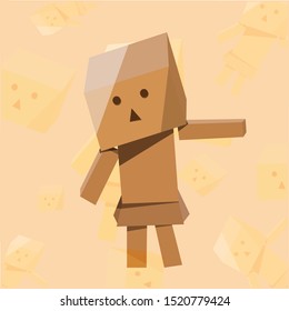 Danboard design vector with a lonely mood.