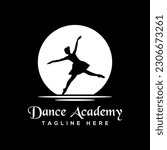 Dance academy logo design vector, dance logo design.