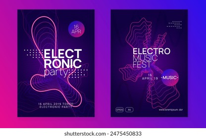 Dance Background. Pink Music Design. Festival Invite. Violet Party Set. Night Club Magazine. Discotheque Trance Graphic. Nightclub Beat Invitation. Green Dance Background