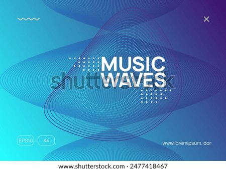 Dance Banner. Blue Techno Event. Trance Vector. Discotheque Background. Nightclub Audio Illustration. Sound Concert Template. Green Party Flyer. Pink Dance Banner