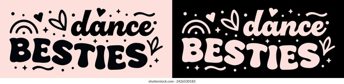 Banner letras besties baile