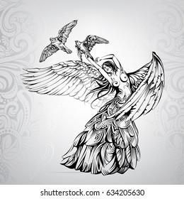 Baile con aves
