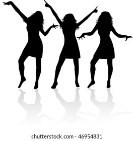 Dance - black silhouette