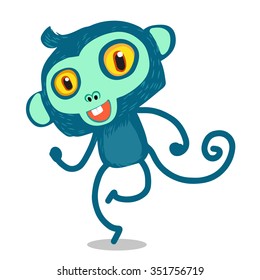 Dance blue monkey