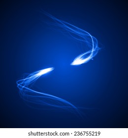 dance of blue spirits.(vector abstract.