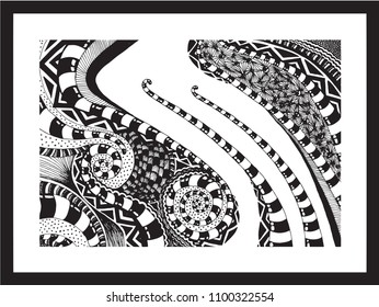 dance candy line curve pattern abstract monochrome