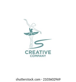 Dance Club Logo. Ballet Dance Pose Logo, Creative Design , Dance Icon