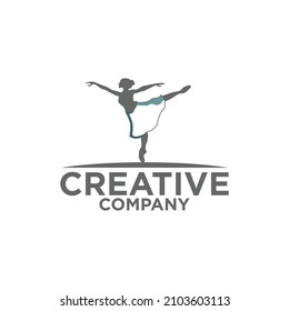 Dance Club Logo. Ballet Dance Pose Logo, Creative Design , Dance Icon