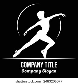 Dance Club Logo Design - Vector Illustration