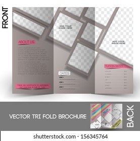 Dance Club Tri-Fold Mock up & Brochure Design