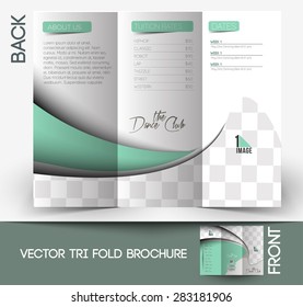 Dance Club Tri-Fold Mock up & Brochure Design 