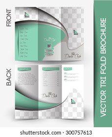 Dance Club Tri-Fold Mock up & Brochure Design 