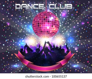 Dance Club Vector Template