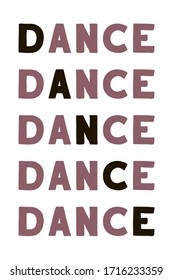 Danza Coloroso vector aislado decir